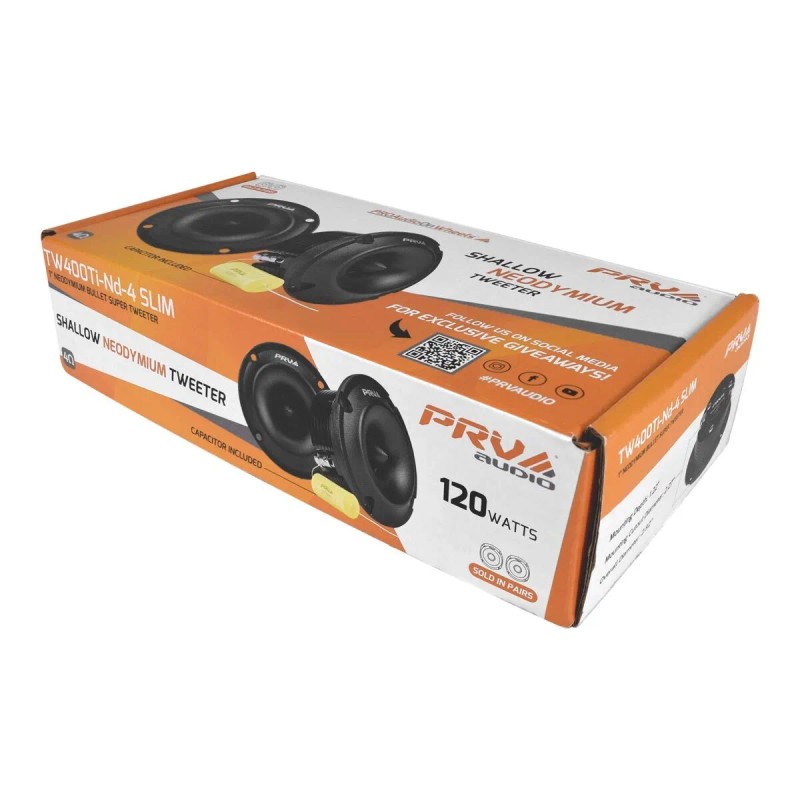 PRV Audio 2x PRV 240W Shallow Super Tweeter Neodymium TW400Ti-Nd-4