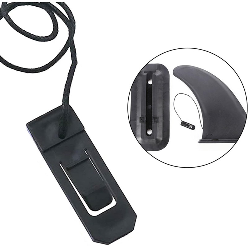 Jowxsx 5Pcs Black Surfboard Fin Clips Replacement Surfboard Fin Buckle