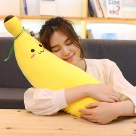 iplusmile Banana Plush Body Pillow, Animal, Banana Pillow, Cute, Super Soft Doll, Body Pillow, Banana Toy, Cushion, Kids Toy, Super Soft, Washable, Nursery, Bedroom, Toy, Birthday Gift, Valentine's Day Gift, Adult Children, Yellow, S 11.8 inches (30 cm)