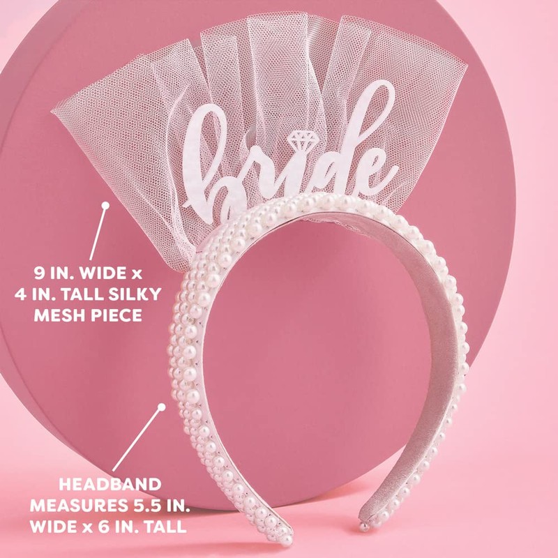 xo, Fetti Diadema de novia con perlas para decoración de
