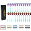Rainbow Forks and Spoons, KITWARE 24-Piece Silverware Set for 12,