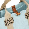 Topkapi Italian Felt Glitter Tape Combination Mini Tote Bag TREASURE,