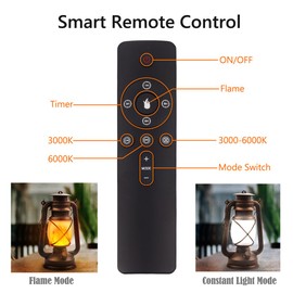 Lantern LED Battery Powered Camping Lamp Outdoor Hanging Rechargeable Lantern Flickering Flame Retro Lanterns Remote Control 4 Modes Light Non-Solar 2 Pack