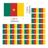 Womaha 30 Temporary Cameroon Flag Tattoos Fans Face Tattoo Stickers