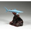 BLUE SHARK by John Perry 6in long sculpture Airbrushed blue/grey