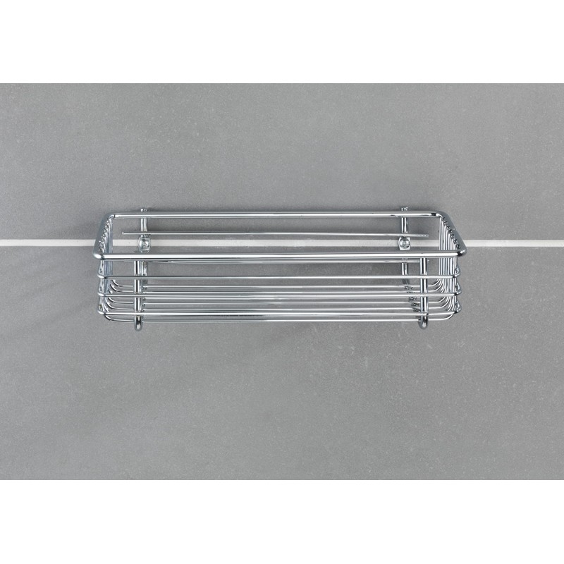 Wenko 16823100 Universal shelf Milano zur Wandmontage, Metal Steel, 25