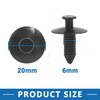 A ABSOPRO 6mm Hole Push in Rivet Retainer Fastener Bumper