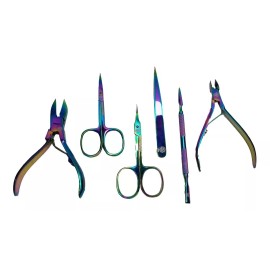 Sr barbero Kit De Manicure Y Pedicura Sr Barbero 6pz Tornasol