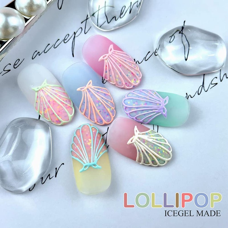 ICE GEL Color Gel ABLACK Lollipop Gel 1263 0.1 oz