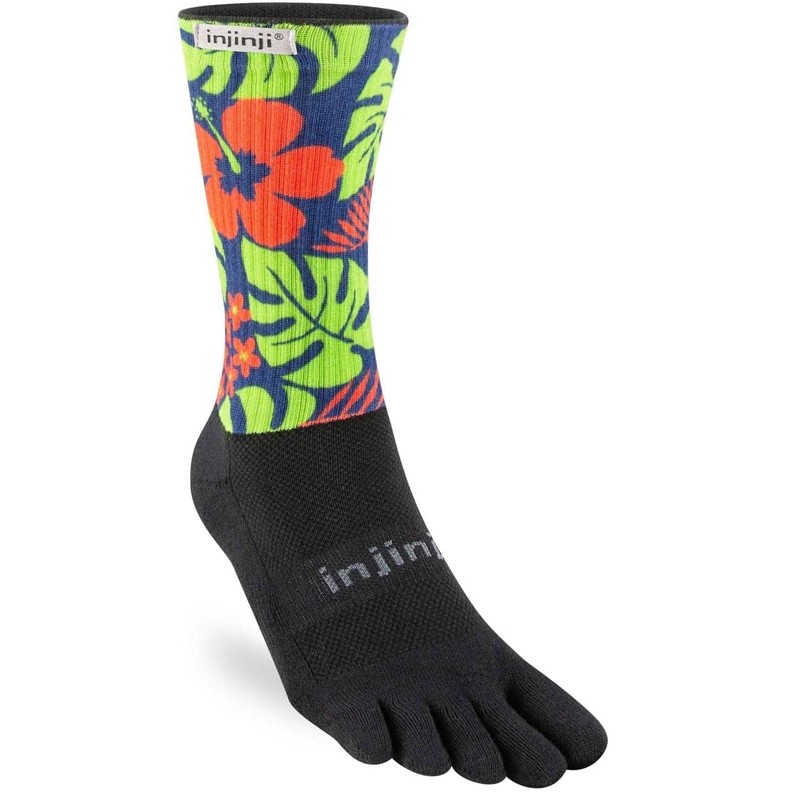 Injinji Unisex Spectrum Trail Midweight Crew Socks
