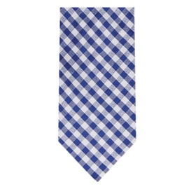 Jacob Alexander Men's Gingham Checkered Pattern Neck Tie - Extra Long - Royal Blue