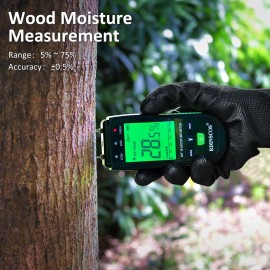 Rdinscos Professional Moisture Content Meter for Firewood Readiness and Long Battery Life