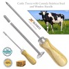 zikimed Portable Livestock Trocar Multi-Purpose Stomach Deflation Ventilating Tool
