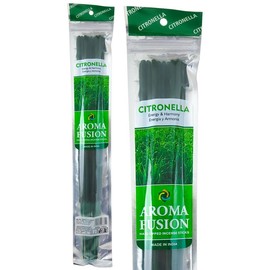 Aroma Fusion 19" Jumbo Hand Dipped Premium Incense (10-Stick Pack) - Choose Your Scent (Citronella)