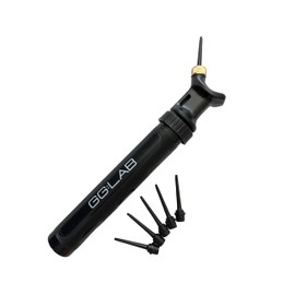 gloveglu GG:LAB with 6 Needles: Twice as Fast Pump, for Football, Rugby, Basketball, Volleyball, Netball, Handball and Other Inflatable Sports Balls, Black, One Size