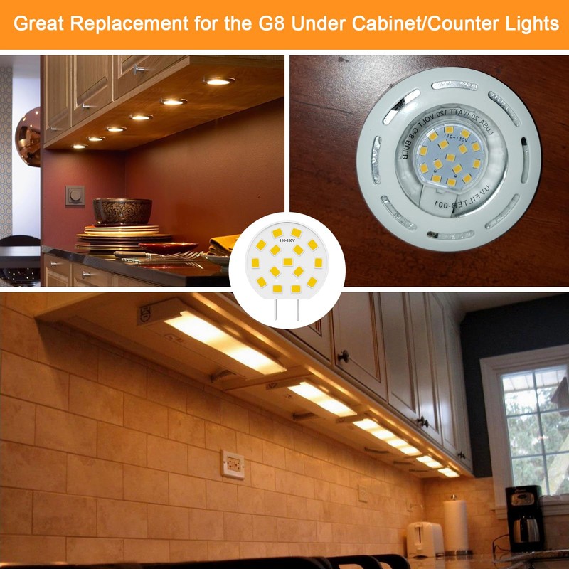 DUMILOO G8 LED Bulb Dimmable 3W Disc Puck Light Bulbs