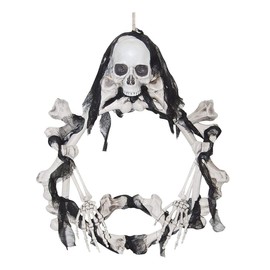 Light Up Skeleton Wreath