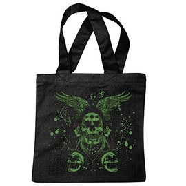 Reifen-Markt Tasche Umhängetasche VINTAGE SKULL BIKERSHIRT GOTHIC BIKE CLUB MC MOTORCYCLE CHOPPER CUSTOM MOTORRAD MOTORRADTREFFEN CLUB TREFFEN Einkaufstasche Schulbeutel Turnbeutel in Schwarz