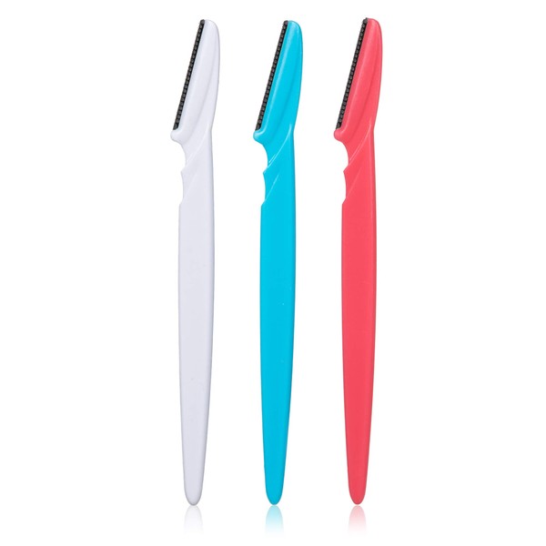 Opaz Touch-Up Eyebrow Razor Dermaplaning Tool, and Facial Razor with Precision Guide cover, 3 pack skin care kit wax-less