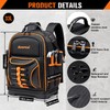 73 Pockets Tool Backpack Heavy Duty for Men Women, Hvac