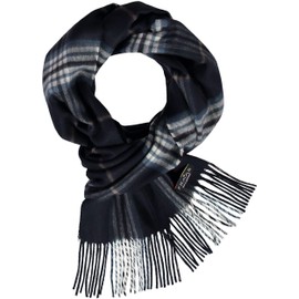 FRAAS Plaid Scarf for Men and Women - 30 x 180 cm - Perfect for Autumn and Winter - Elegant Unisex Fringe Scarf, Made in Germany -