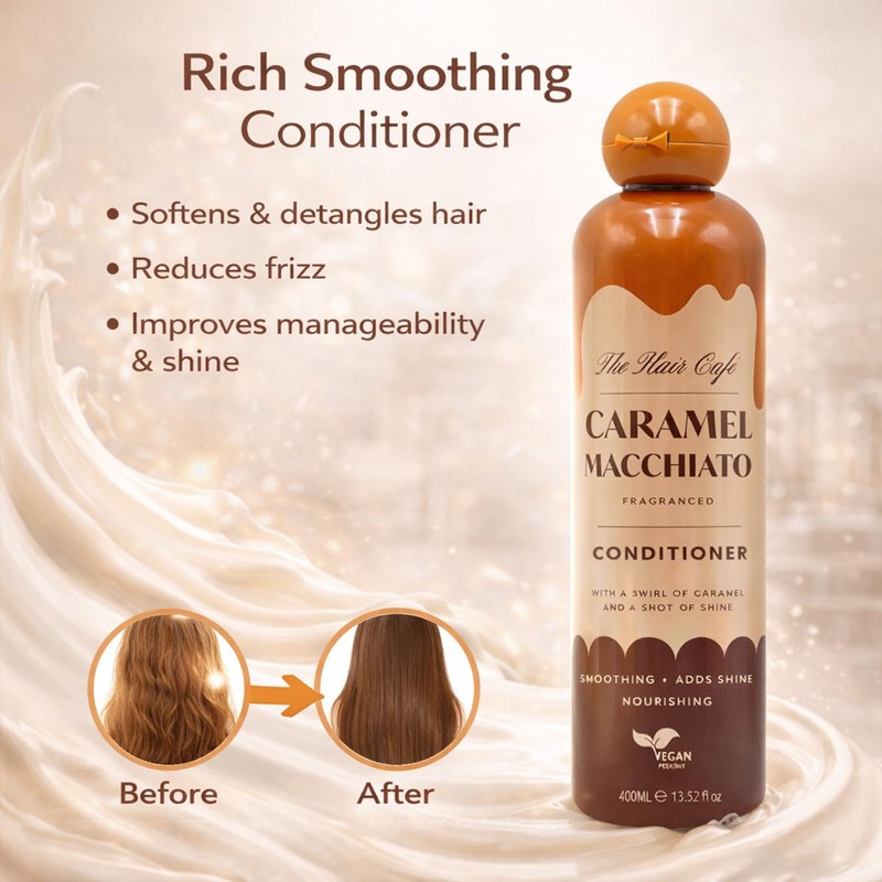 Caramel Macchiato Shampoo and Conditioner Set 400ml x 2 |