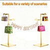 KMtilsh 2 Pack Purse Stands for Display,Gold Handbag Display Stand,