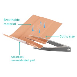 Muzamedical Fabric Strip Plaster Cut to Size 7.5 cm x 1 m