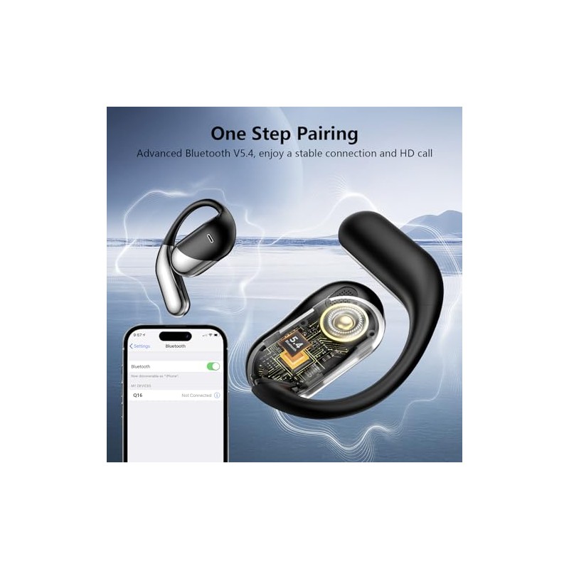 Auriculares inalámbricos con clip abierto para la oreja 2026, auriculares