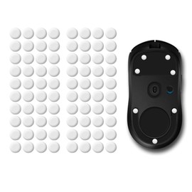 Universal Mouse Sole, 80 Pieces, 0.2 inch (6 mm), Round Shape, General Purpose Mouse Sole, Gaming Mouse, Enhanced Slip, Durable, Ultra Low Friction, Mouse Foot Replacement, Premium Round Edge