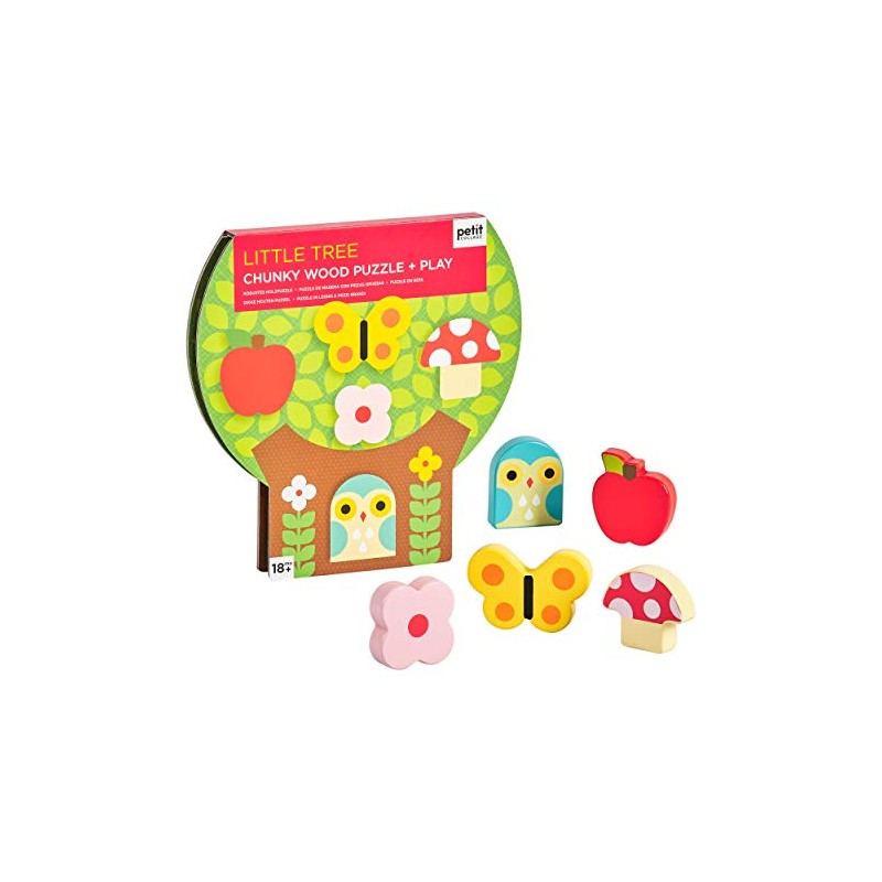 Little Tree Chunky Wooden Puzzle + Game