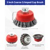 Rocaris Wire Wheel Cup Brush for Grinders, 8 Pack Wire