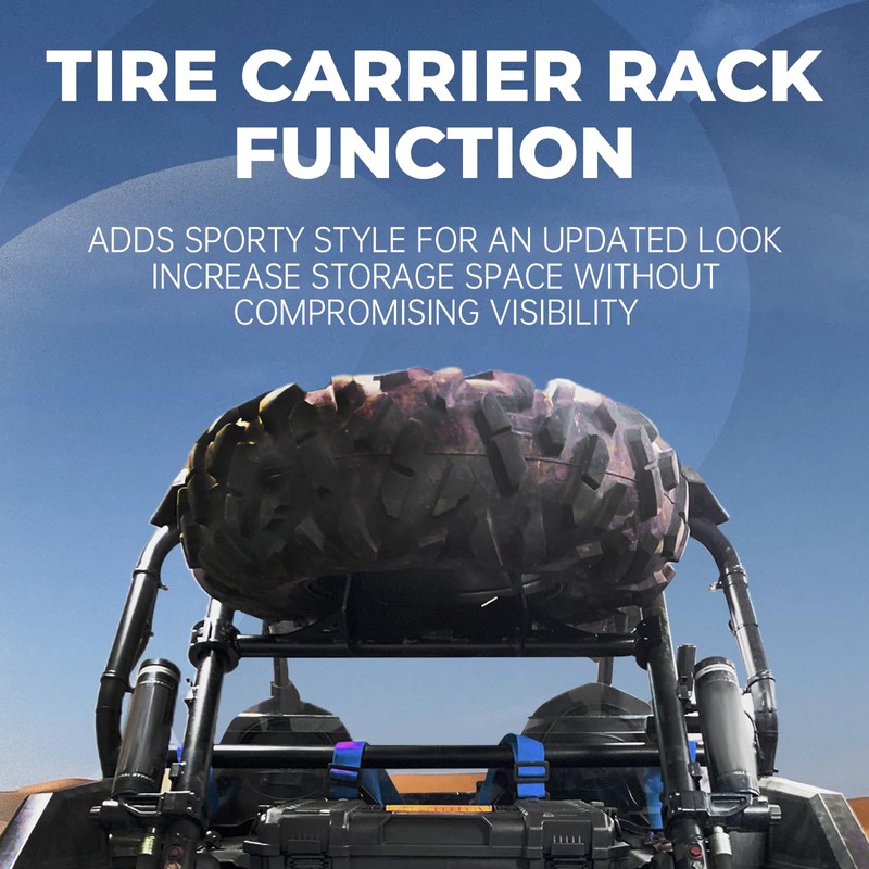 Tire Carrier Rack Compatible with 2014-2023 Polaris RZR XP 1000
