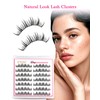 EMEDA Natural Lash Clusters C Curl Wispy Eyelash Clusters Natural