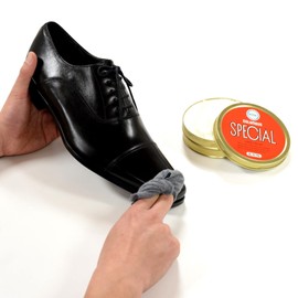 Columbus Commercial Shoe Cream, Emulsifying Flat Can, Mushock