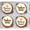 24 x PRE CUT THANK YOU TEACHER STAR IMAGE EDIBLE