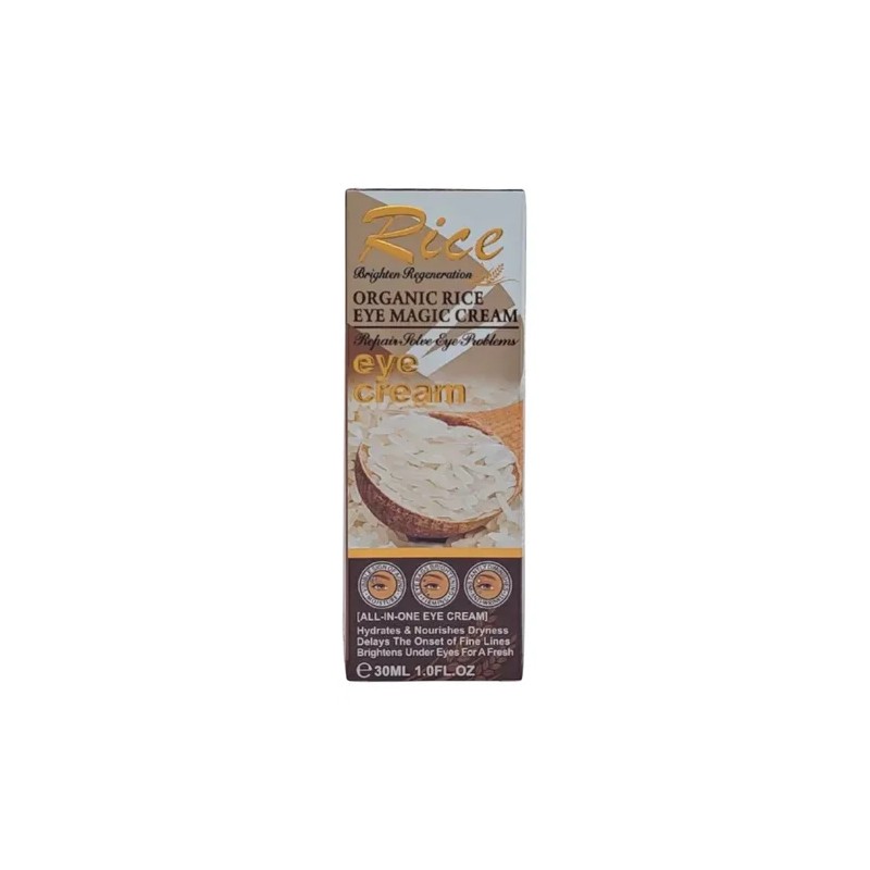 Crema Mágica De Arroz, Contorno Ojos, Nutre, Ilumina, Arruga