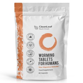 CleanLeaf Nutritions Herbal Wellness Tablets - Natural Formula with Wormwood, Black Walnut & Clove - 60 Capsules