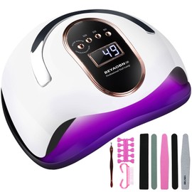 BEYAOBN 168 W Nail Dryer UV LED Nail Lamp Lamp for Nails, Professional Nail Lamp with 4 Timer Settings, with Manicure Tools, Beginner Set, Nail Tools for Fingernails and Toenails
