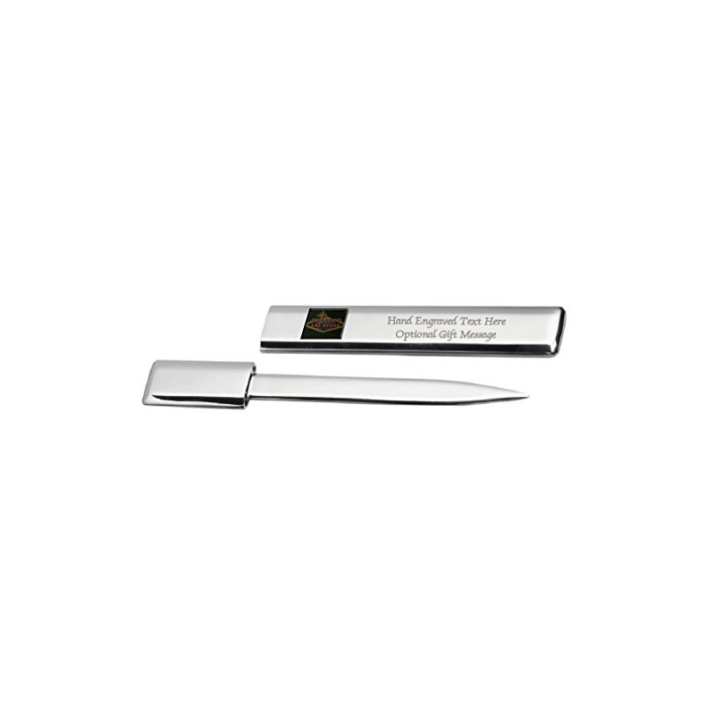 Engraved Post Letter Opener Las Vegas City Sign