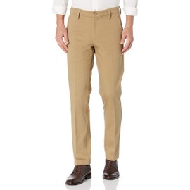 Dockers Men's Straight Fit Workday Smart 360 Flex Pants (Regular and Big & Tall), New British Khaki, 36W x 32L