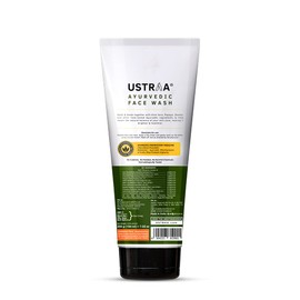 Ustraa Ayurvedic Haldi & Neem Face Wash -200g, Brightening & Deep Cleansing, No Sulphate, No Paraben
