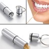 Pocket Toothpick Holder Waterproof Aluminium Alloy Toothpick Box Metal Pill