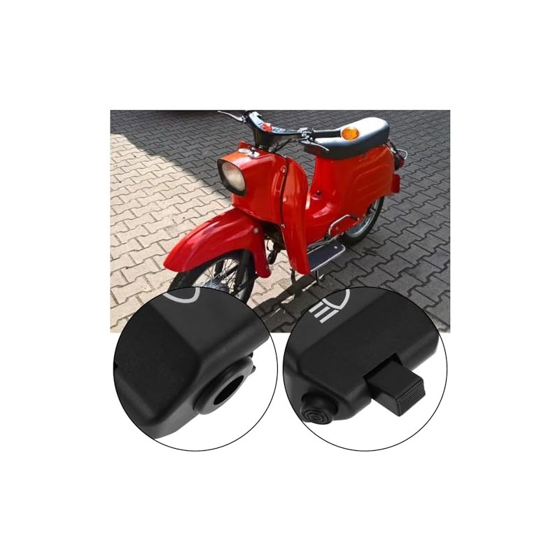 Motorcycle 2-Button Horn & Light Indicator Switch Handlebar Light Switch
