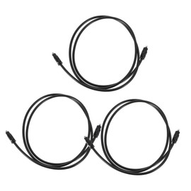 FELTECHELECTR 3pcs Optical Audio Cable Od Fiber Audio Cable for Tv Home Theater Pure-Plated Connectors Wear-Resistant
