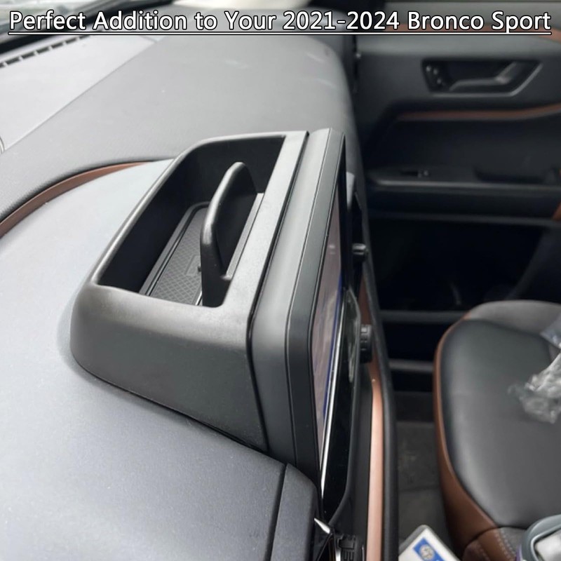 TACOBRO 2PCS Console Organizer Set Compatible with Ford Bronco Sport