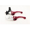 ASV F3 Shorty Red Front Brake Clutch Perch Levers Pair