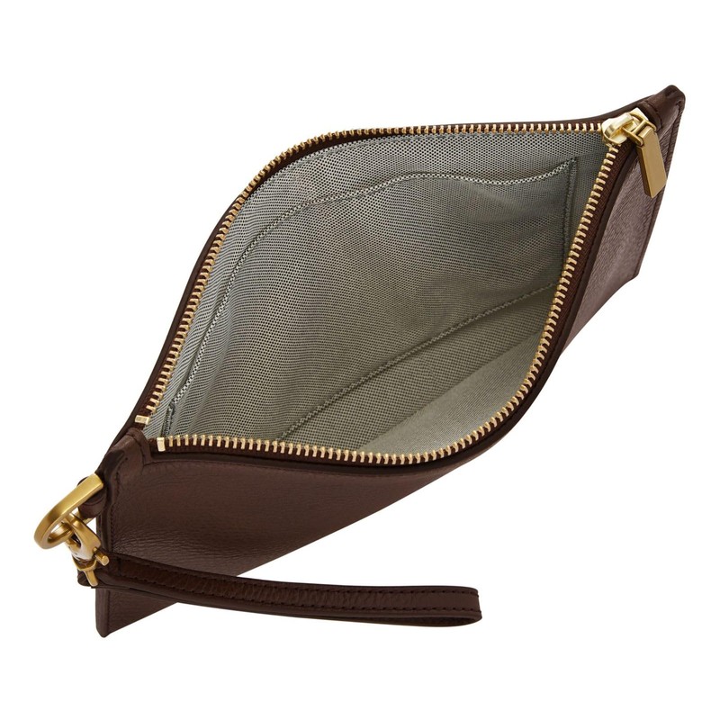 FOSSIL Espresso Wristlet, espresso