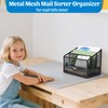 AZFUNN Metal Mail Organizer Letter Holder for Countertop, Mesh Mail