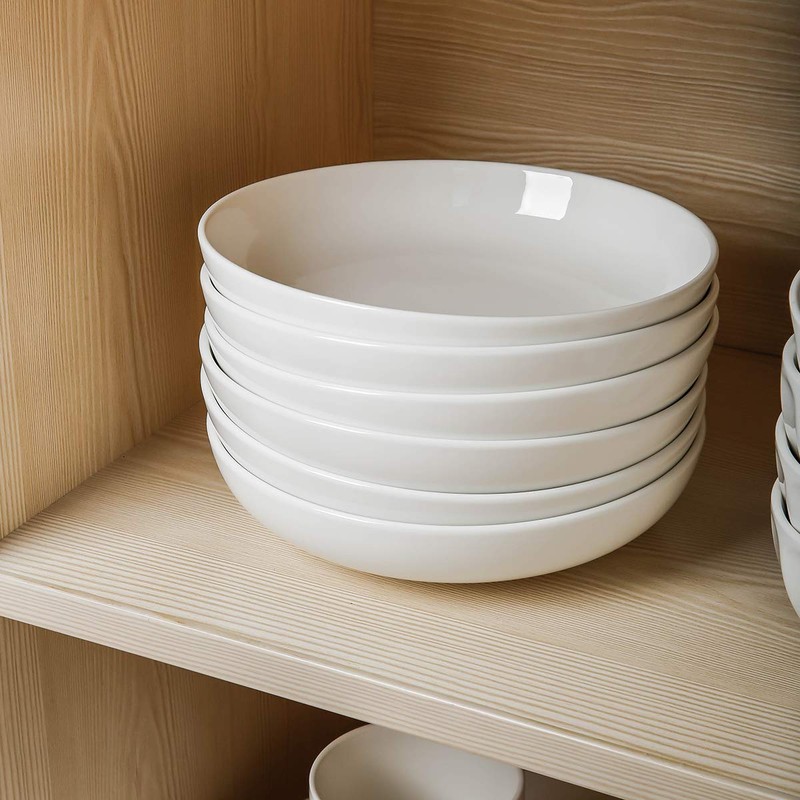 Selamica Ceramic 7.8 inch pasta bowls, 26 Ounce large porcelain